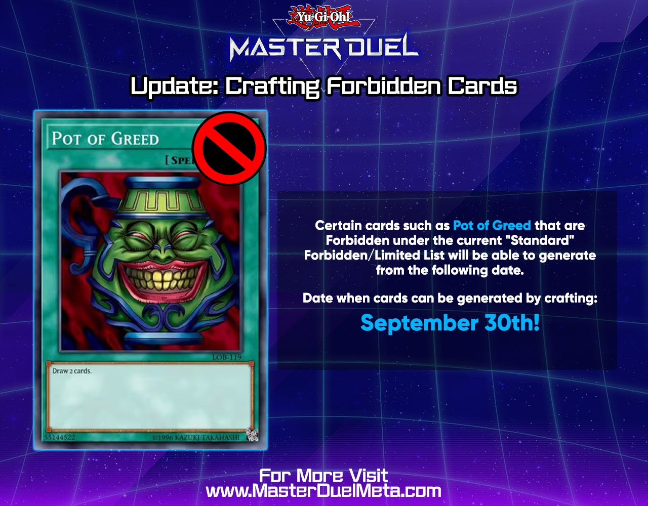Is pot of greed in yugioh master duel - wasd.ms