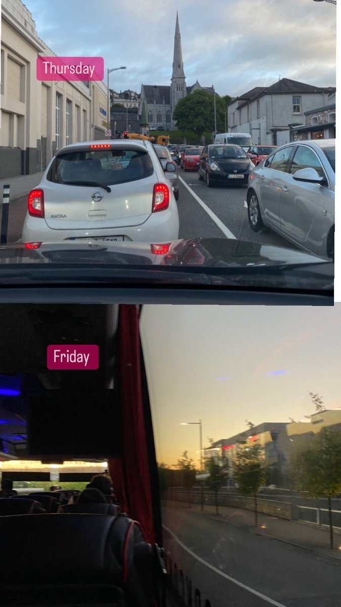 My week: #MyCommuteNT 
Monday - Thursday this week 55KM from Clonakilty to Cork City by car return (440KM &amp; 8hrs travel) but this morning taking the same trip with <a href="/Wcorkconnect/">West Cork Connect</a> 
<a href="/NewstalkFM/">NewstalkFM</a> <a href="/NTBreakfast/">Newstalk Breakfast</a>