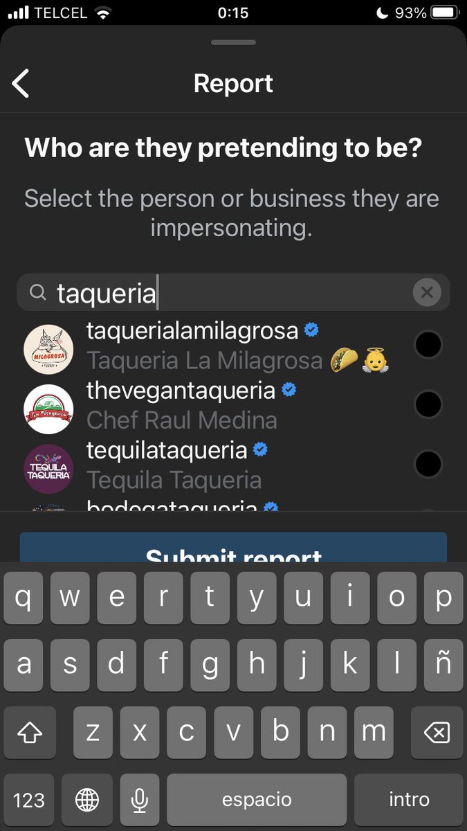 <a href="/TaqueriaUK/">Taqueria</a> They block comments at IG but you still can report this crocks by pretending to be another business and is funny how are a plenty of bigger Taquerias who didn’t want to sue this crap