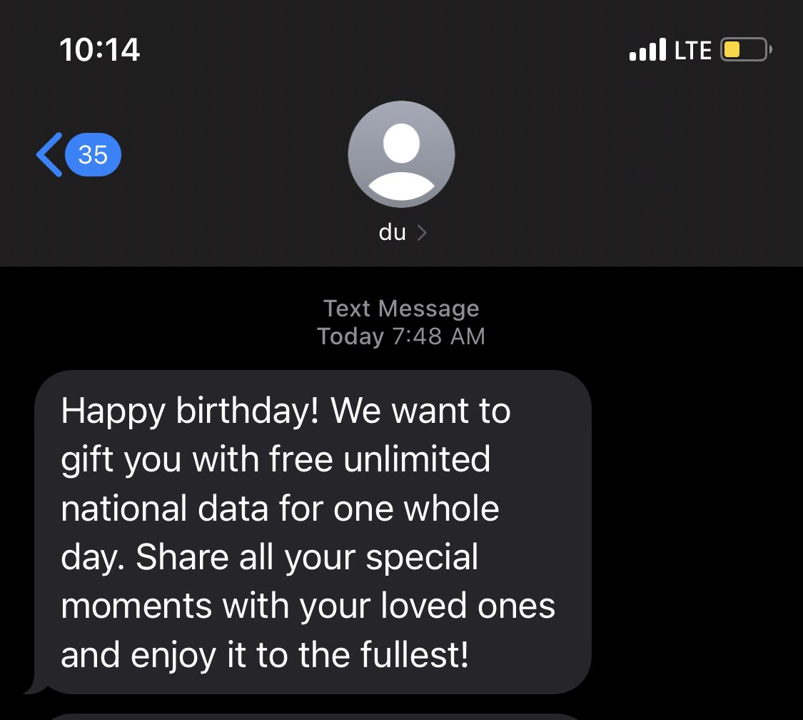 Thank you 😊 <a href="/dutweets/">dutweets</a> for the birthday gift 💝
