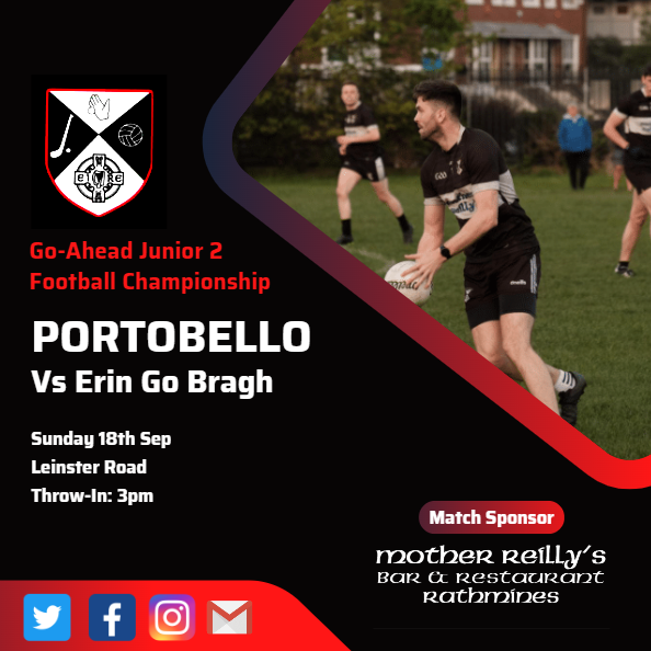 Our mens' footballers continue their campaign on Sunday at home in Leinster Road as they look for a vital win to keep them on track for the knockout stages. Our Camógs take on Ballinteer St.John early on Sunday in the Shield Semi-Final. 

Best of luck to both panels!