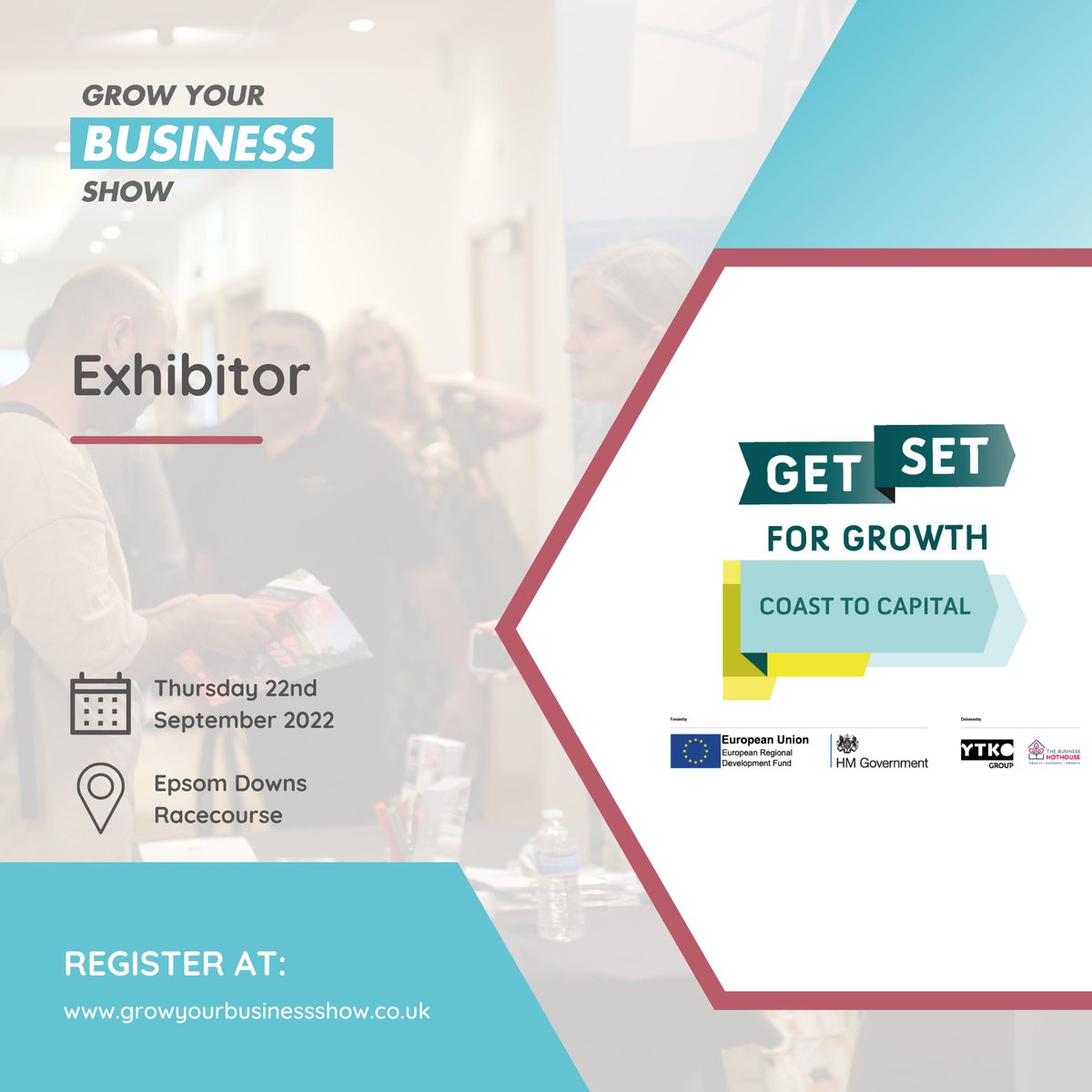Welcome to <a href="/GetSetC2C/">GetSetCoast2Capital</a> 

Register your free tickets for the show here...
tinyurl.com/4hn2zna9

growyourbusinessshow.co.uk

#gybsuk #growyourbusinessshow #coasttocapital #coast2capital #businessnetworking #businesssupport #business #surrey #surreybusiness #expo #surreyevents