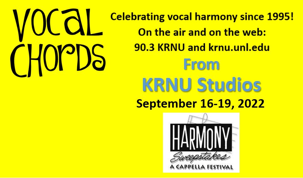 I'll review the winners in last weekend's #HarmonySweepstakes and note cast changes in <a href="/VOCES8/">VOCES8</a> and @TheApollo5 on a new <a href="/KRNUVocalChords/">KRNU Vocal Chords</a> show this Friday, Sunday or Monday morning at 8 CDT on <a href="/903KRNU/">90.3 KRNU</a> or at krnu.unl.edu from KRNU Studios in the <a href="/Unl_CoJMC/">UNL CoJMC</a>. #CoJMC #KRNU
