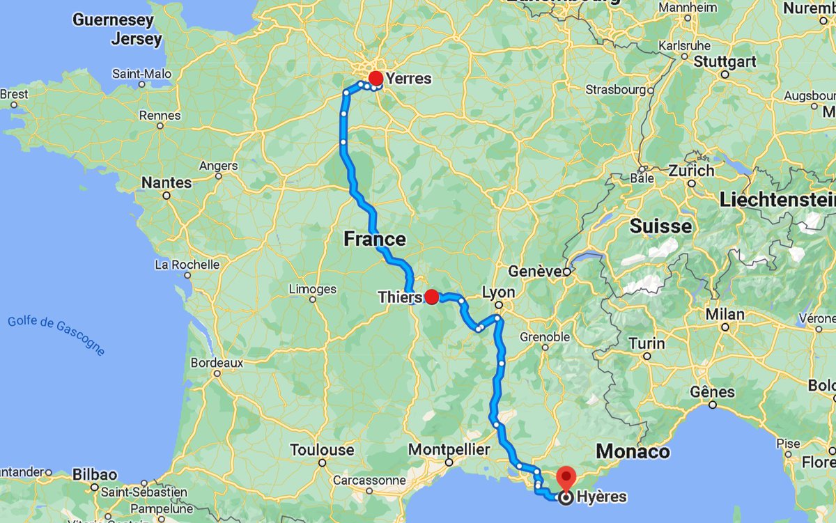 __Kanzi's tweet photo. Si tu pars de Yerres aujourd'hui et que tu fais une pause avant Thiers, tu seras à Hyéres demain !
🤨 https://t.co/al0x5B42EI