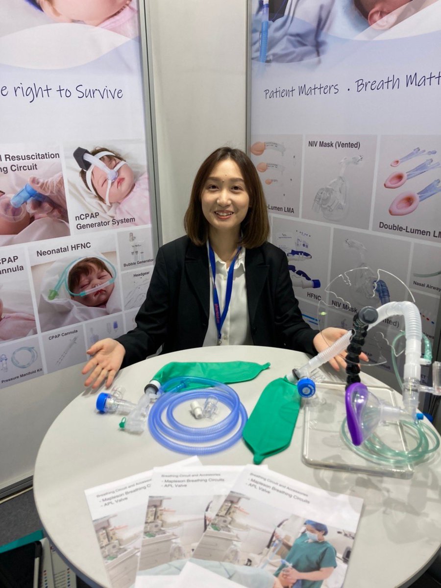 TaiwanCreate's tweet image. PHARMEDI 2022-Day 3. Come to check #maplesoncircuit #flowsensor #nivmask #ncpap #bubblecpap #breathingcircuit