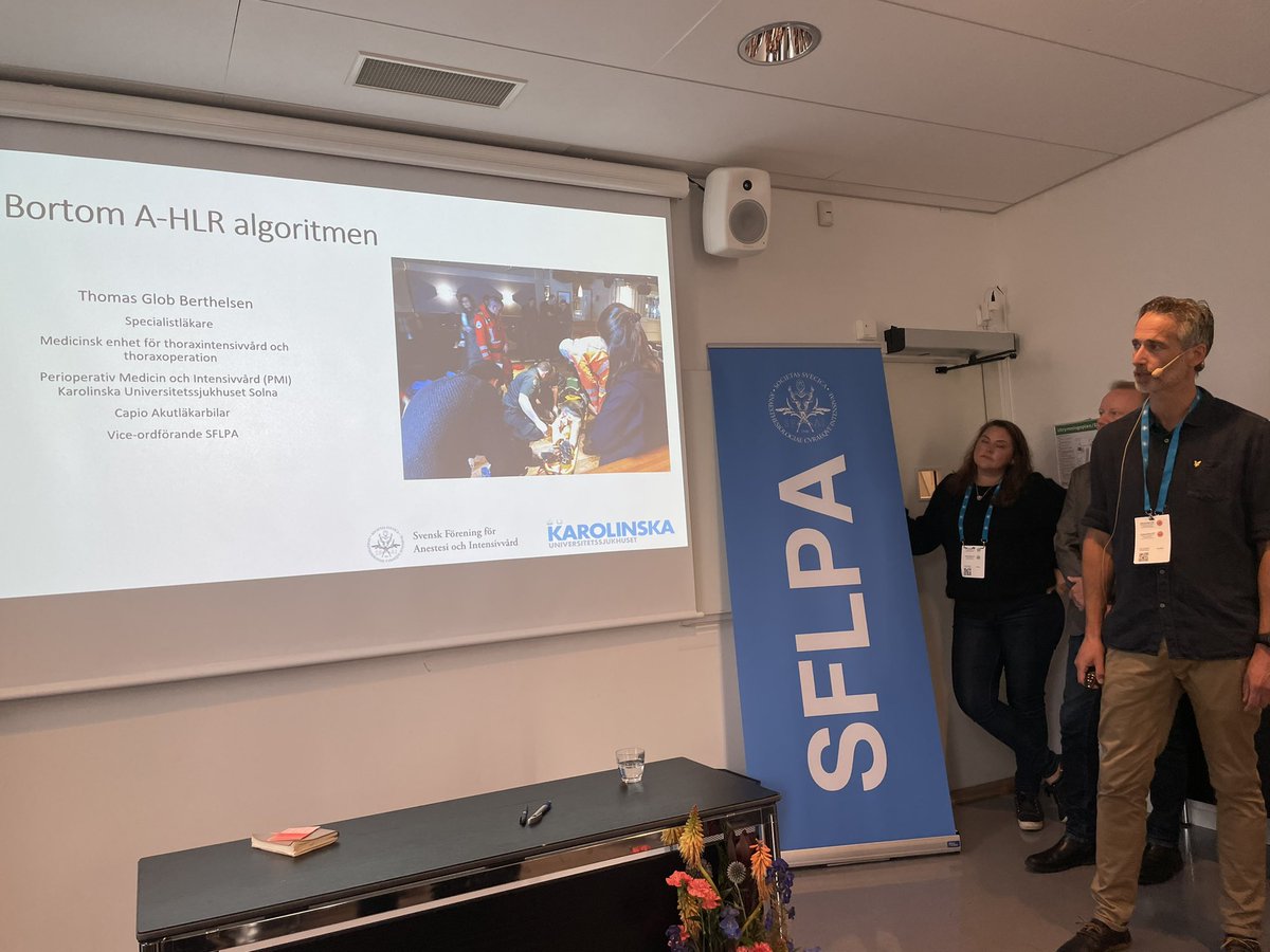 Nu är vårt andra seminarium denna SFAI/AnIva-vecka i full gång, denna gång om ”Bortom A-HLR algoritmen” #Criticalemergencymedicine