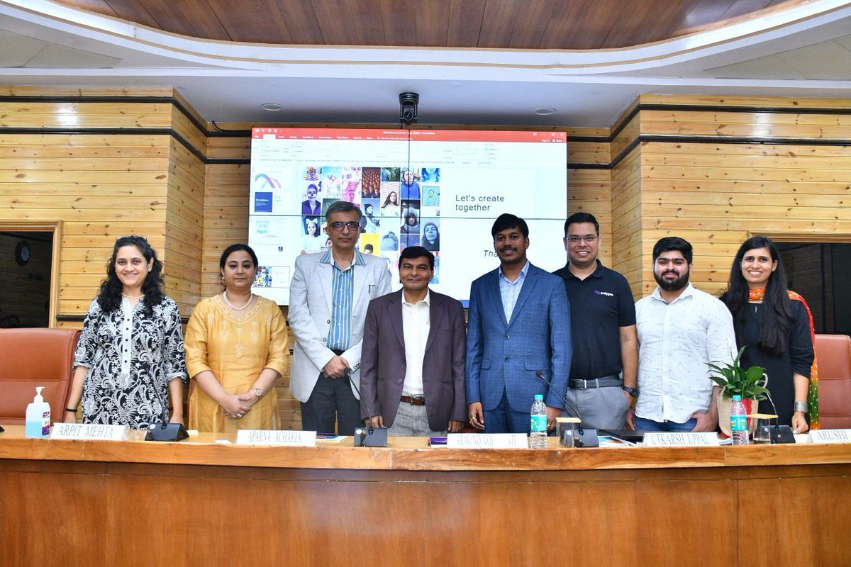 IDSBiz's tweet photo. It’s an honour to see Mr Voruganti Aravind, VP- Blockchain at IDS share his insights working on Polyversity Metaverse and perspectives on opportunities and challenges in Metaverse space with Hon’ble Chair, Secretary and Senior leader at TRAI organised by Nishith Desai Associates. https://t.co/OfvNq8kSnz