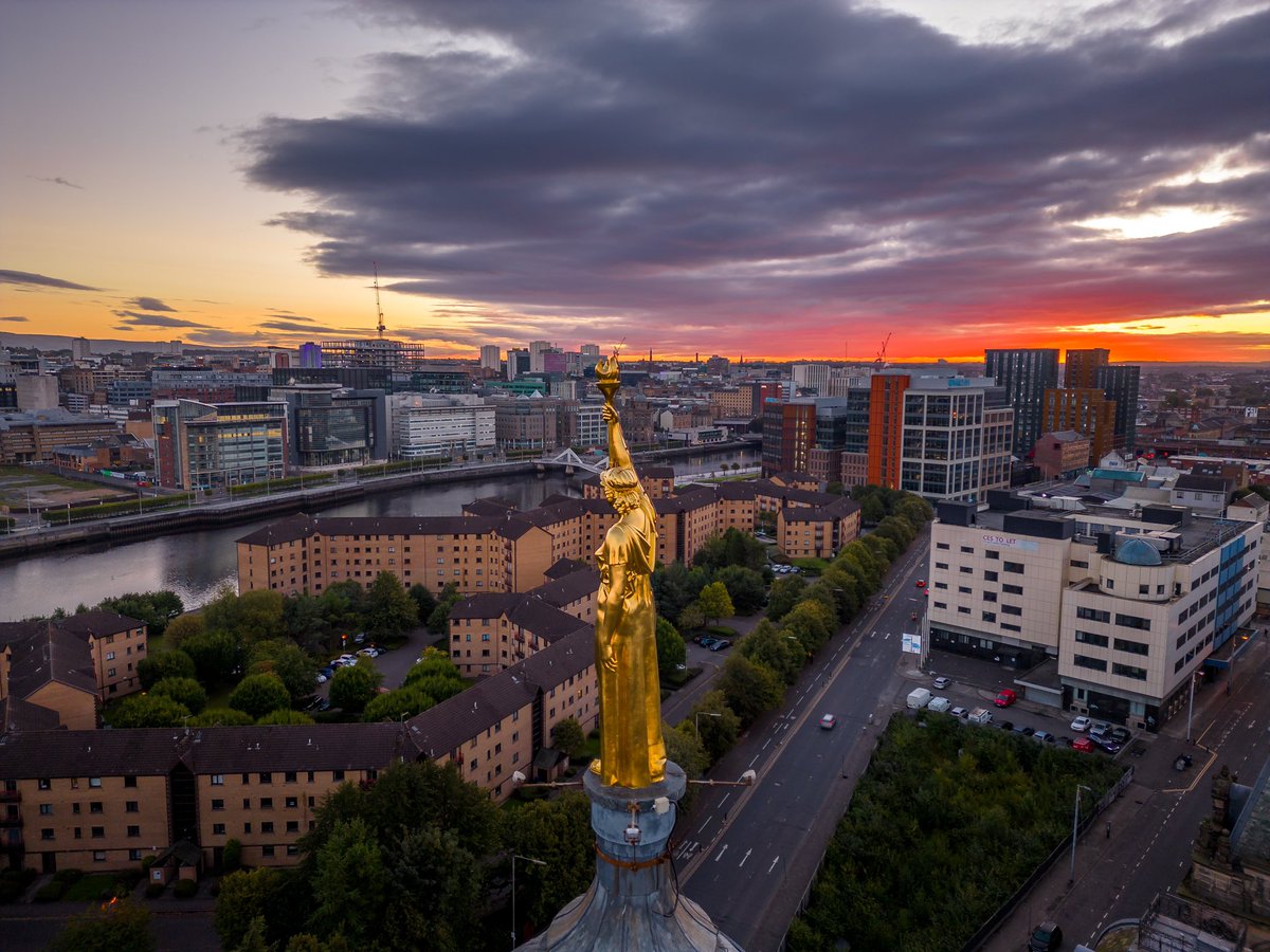 HawkAyeScotland's tweet photo. Glasgow, from a different perspective 😍 #Glasgow #VisitScotland https://t.co/oHRt9vvUGR