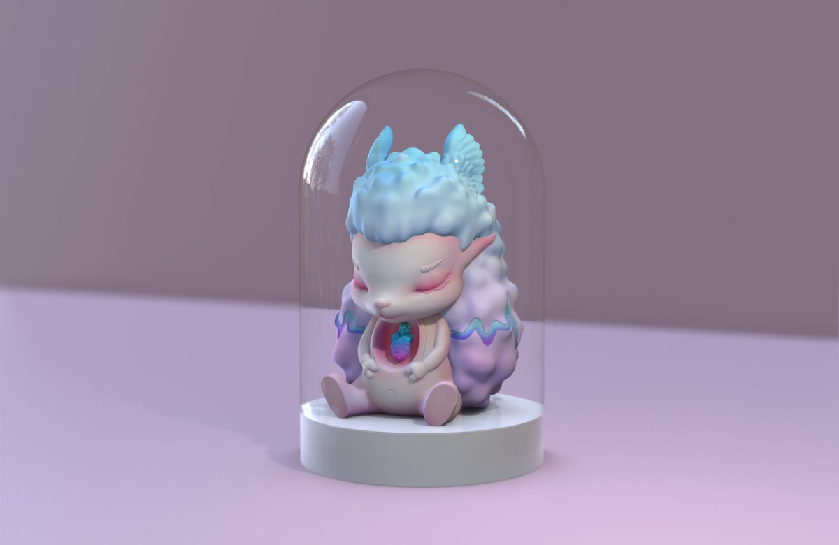 SentireNFT's tweet photo. 🐑Just napping in a glass box💤 wanna see it IRL?👀
#nft #arts #eth #sentirenft #EthereumMerge #arttoy https://t.co/AmiffvSyQd