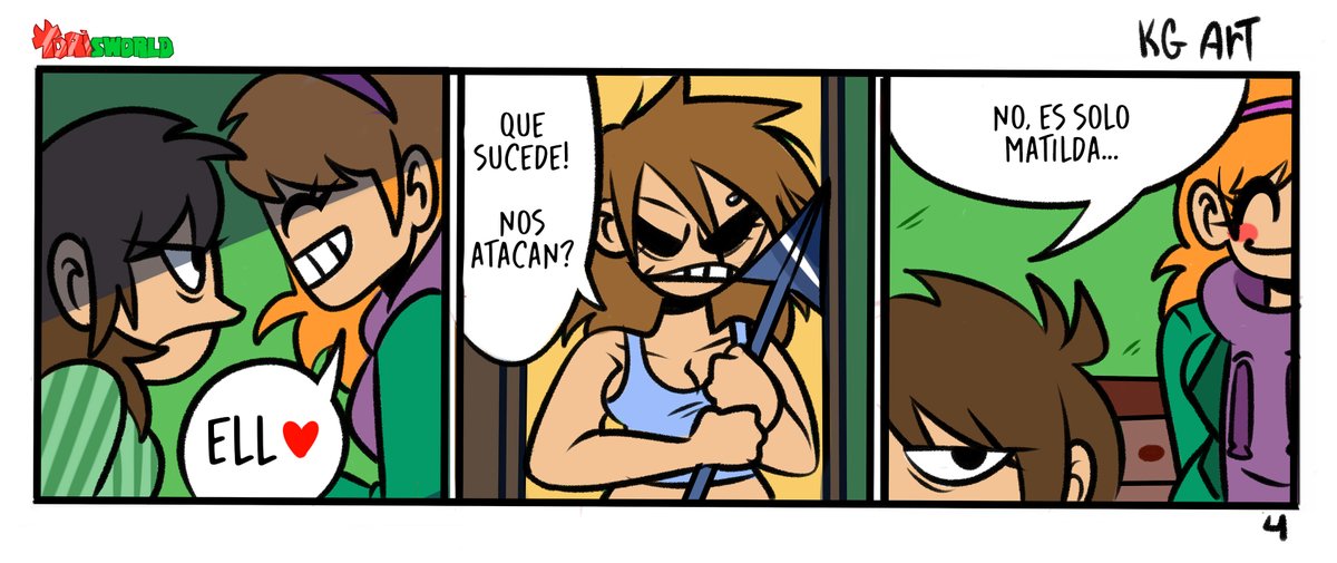 sugarwill12's tweet photo. Parte ( 2/5) - Torisworld Español #eddsworld #ellsworld #tori #ell #tamara #matilda #eddsworldAU #comic #torisworld https://t.co/VGfFnvNvz4
