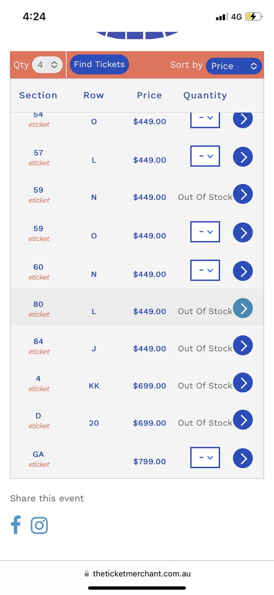 ElvyJono's tweet photo. @lukecombs please look into your concerts for Australia, it has been handed so poorly by @Ticketek_AU and @frontiertouring. Supposedly all sold out, yet now third parties selling YOUR tickets for 5x prices. Well known scam sights are going take a lot of fans money. #lukecombs https://t.co/sWkQY5ZdLr