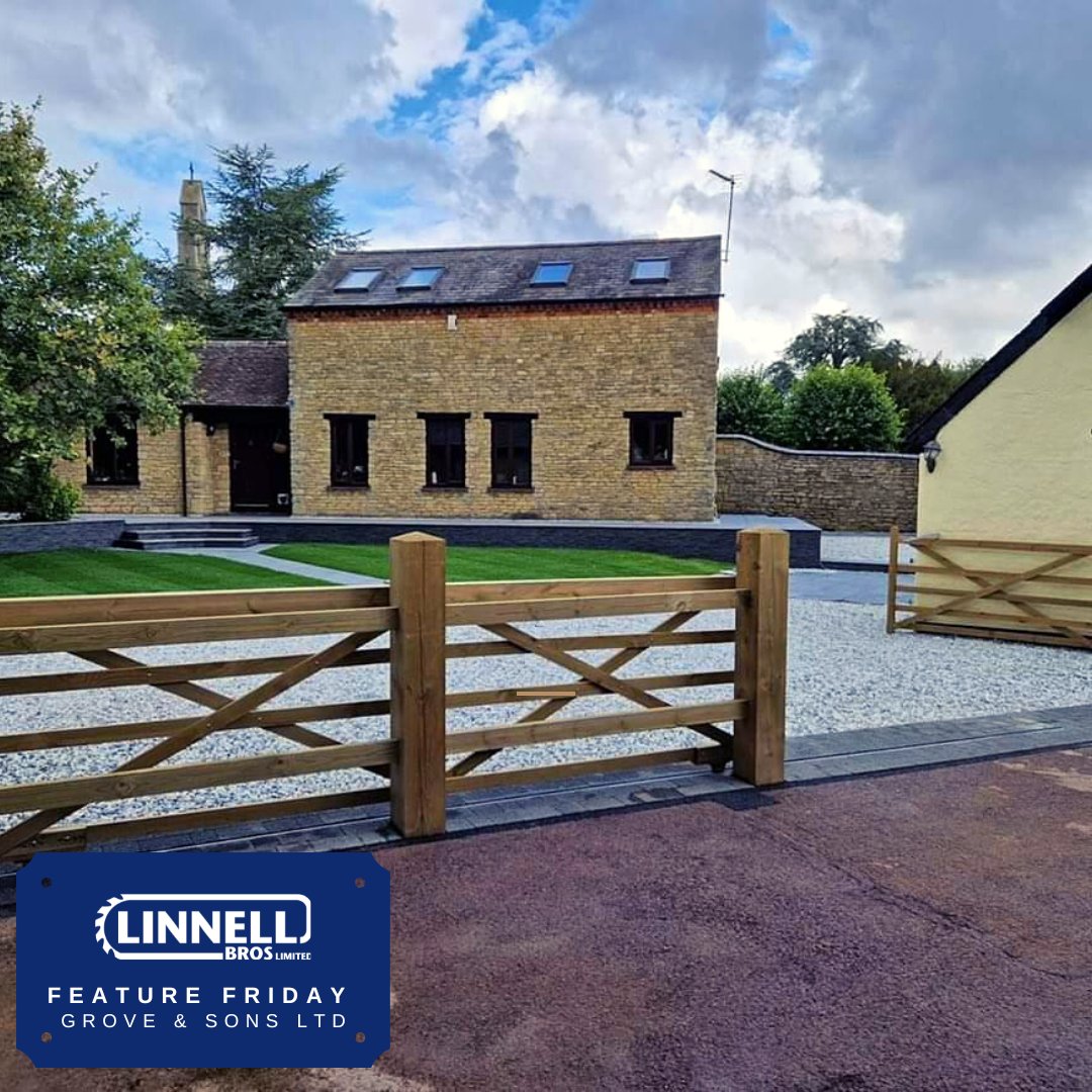 Today's #featurefriday is from Grove &amp; Sons Limited for this great photo of their latest big project which included the installation of these stunning gates made by us here at Linnell Bros. linnellbros.co.uk
#linnellstimber #gardendesign #fridaymorning #northantshour