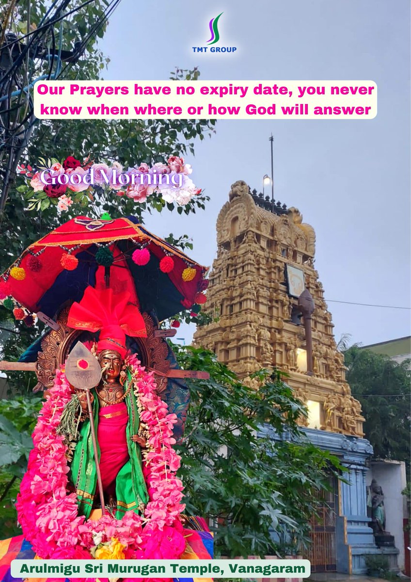 TMTEventzz's tweet photo. #goodmorning #muruganthunai #tmtgroup #lordmurugantemple https://t.co/cEByfQOsNk