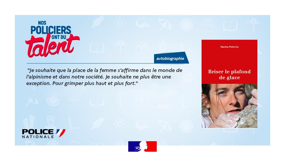 [#VendrediLecture] Femme #CRSMontagne, <a href="/MarionPoitevin/">Marion Poitevin</a> revient sur son parcours dans une autobiographie captivante, “Briser le plafond de glace”.