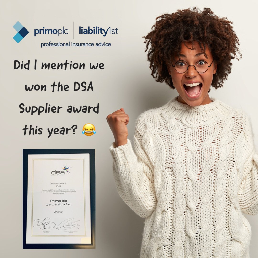 liability1st's tweet photo. Liability1st are not only the approved, insurance supply member to the Direct Selling Association UK. But we have been awarded the suppliers award for providing outstanding service. 🎉#directsales #liability1st #directsellinguk https://t.co/tlUSi64Q0z