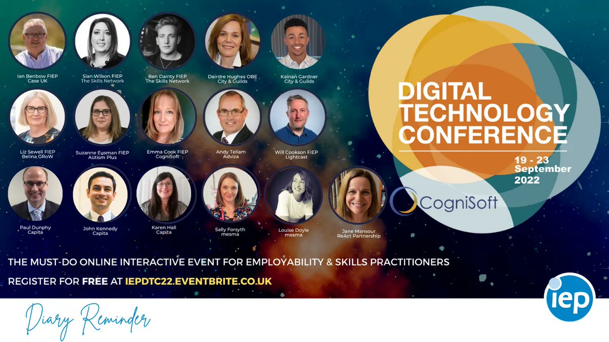 IepInfo's tweet photo. 👉🏼 Will you be joining us from next Tuesday at the #IEPDigitalTechnologyConference22? Simply register, download Whova and book onto the sessions of your choosing...
https://t.co/20p7gZkzRD 
@CogniSoft_UK @IEPInfo
#IEPDTC22 #EmployabilitySkills #Professional #IEP #DTC22 https://t.co/Kn3vG4v5X4