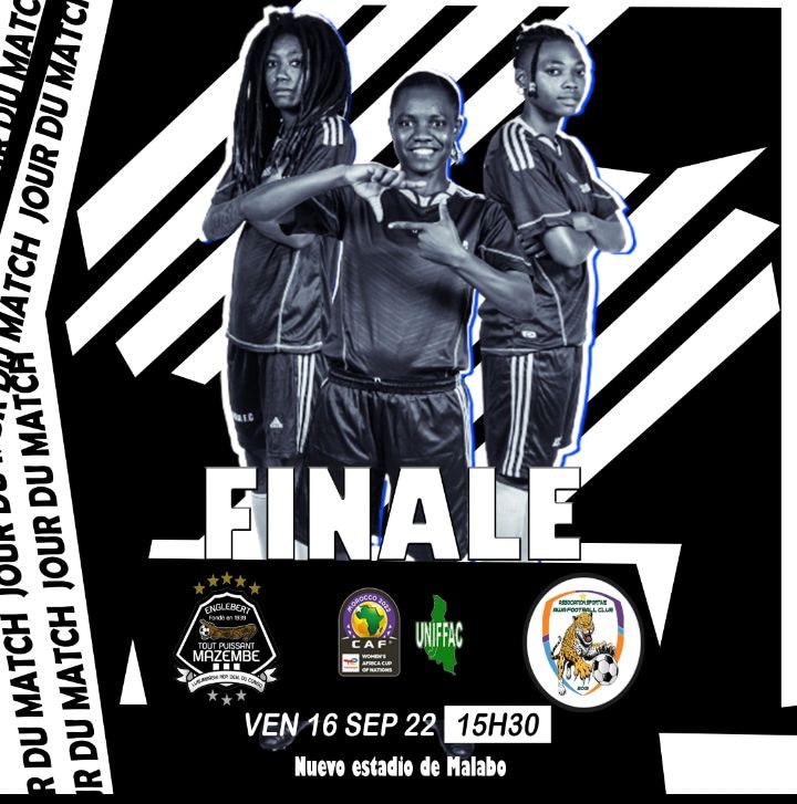 FCEbolowa's tweet photo. Union sacrée autour du représentant national de la @FecafootOfficie et @GSuper_League As AWA FC @ASAwaFC1 en campagne africaine.

 FCF MAZEMBE 🇨🇩 🆚 AS AWA FC 🇨🇲 
🏟️ | Nuevo estadio de Malabo🇬🇶
⏰ 15h30

#AsAwaFc 
#CAFWCL 
#UNIFFAC
#cafwomenchampionsleaguequalifiers https://t.co/Ka5XrrfnXv