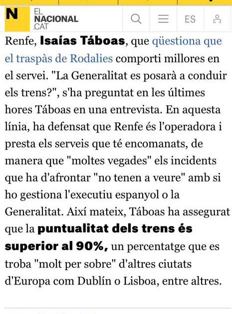 tsarina_nu's tweet photo. QUINS COLLONS!!!
@IsaiasTaboas perquè no t atreveixes a dir a la cara que ems trens són puntuals a tots els usuaris que cada dia s’han d esperar, sense saber res?
@rodalies i @Renfe són un desastre, NO HI HA DRET. https://t.co/udQd1YGarz