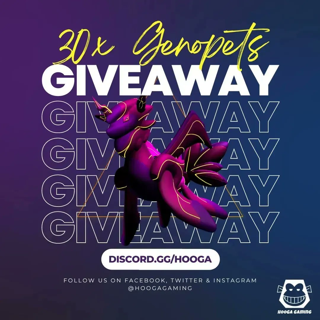 🐉 GENOPETS SCHOLARSHIPS GIVEAWAY 🐉

We are giving away 30 Genopets scholarships to 30 lucky winners! 

To enter:
✅ Follow <a href="/HoogaGaming/">Hooga Gaming</a> &amp; <a href="/genopets/">Genopets - WHITTAKR Agent Era</a>
✅ RT and Like this post
✅ Tag your friends