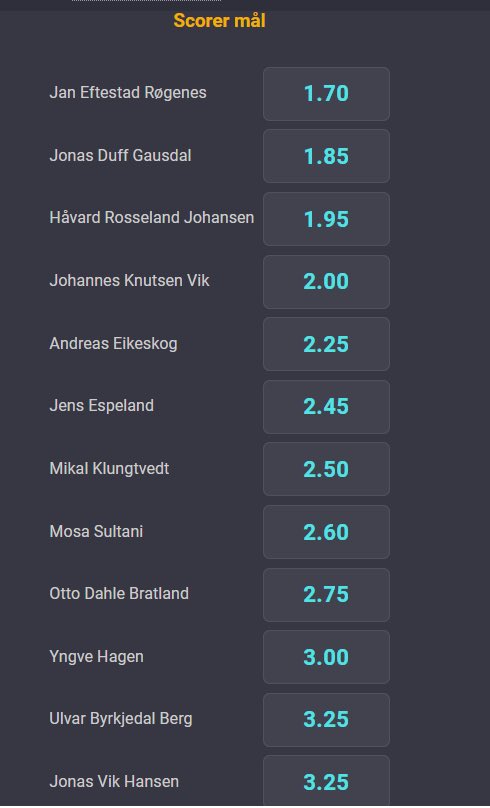 Ukas breddekamp: Konkurranse🏆

En vinner får oddsbonus hos @CoolbetNorge💰

Sandved - Bogafjell i 5.divisjon er ukas kamp⚽️

For å vinne:
✅Retweet &amp;lik dette innlegget❤️🔁
✅Gjett antall mål i kamper
✅Følg <a href="/Norskfotball2/">NorskFotball</a> 

Coolbet har målscorerodds med mer på kampen!🔥