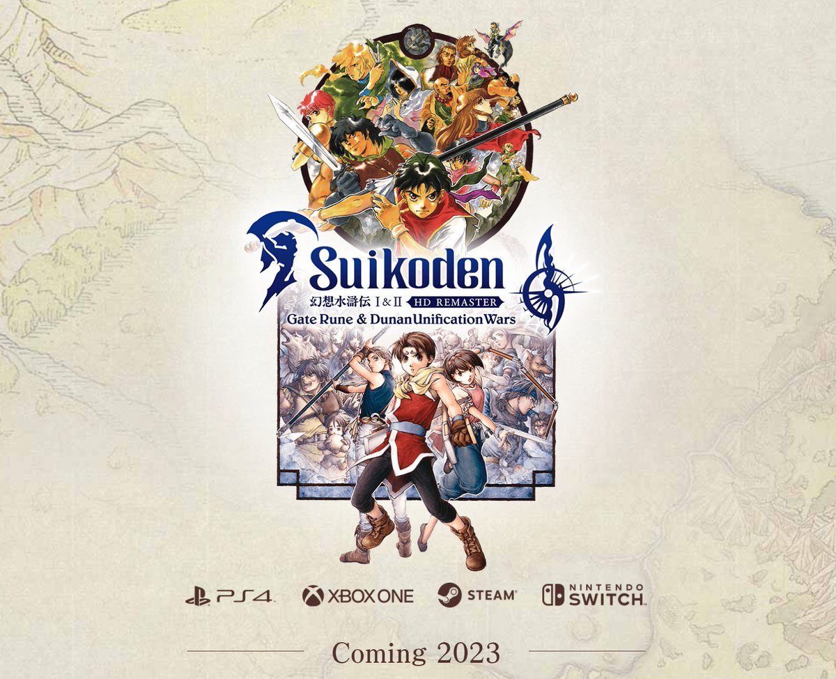 Wario64's tweet photo. Suikoden I&amp;II HD Remaster Gate Rune and Dunan Unification Wars Announcement Trailer https://t.co/qyvwNTgPRn https://t.co/YHzT0uTQsm
