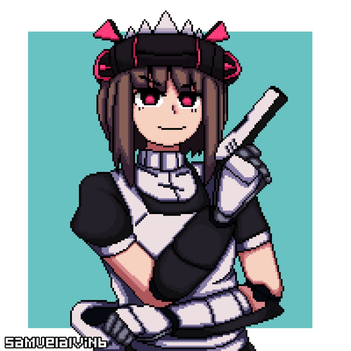 SamuelAlvinB's tweet photo. @JackoonZ Oc 
Maid-O Metal : Jean
#pixelart https://t.co/CHDnMIFJ0K