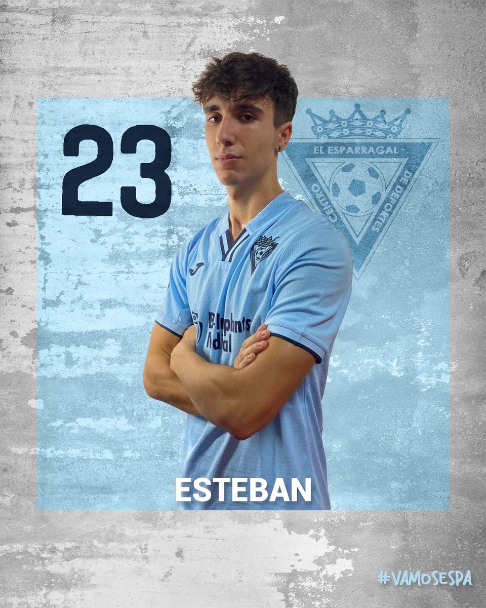 cdesparragal's tweet photo. 🆕🗞 ¡FICHAJE!
Desborde y velocidad, el joven extremo #Esteban se una a este proyecto para dar frescura a la banda. Muchas gracias por confiar en nosotros y mucha suerte. #VAMOSESPA 💙 https://t.co/v9jCBaDylN