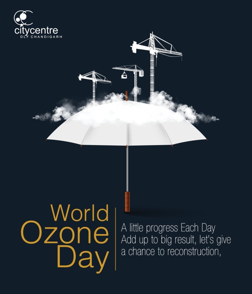 dlfcitycentre's tweet photo. Care for Ozone Layer!
DLF City Centre, Chandigarh celebrates 🌎World Ozone Day🌎 with a pledge of positive efforts in preserving it for a sustainable society.
#DLFCityCentreMall  #WorldOzoneDay #OzoneDay #Pledge #EarthProtector #SustainableSociety #OzoneLayer  #SaveOzone https://t.co/6qPo0F2TWo