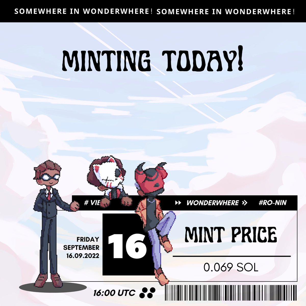 MINTING TODAY!!🍃 (16:00 UTC ,0.069 SOL) 

#Degenmints #SOL #SolanaCommunity #SolanaNFTs
