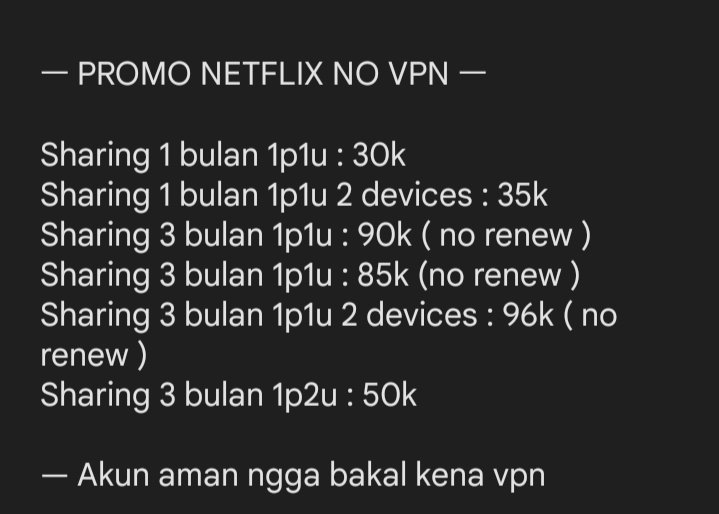wfahere's tweet image. PROMO NETFLIX, YOUTUBE, DAN SPOTIFY 🤩

halloww kakak-kakak yang cangtip n gamteng🤩 aku open yaa lagi promo nih😆 bisa langsung cus wa.me/6281380049362 buat tanya-tanya atau order ♡

#zonajajan #zonauang