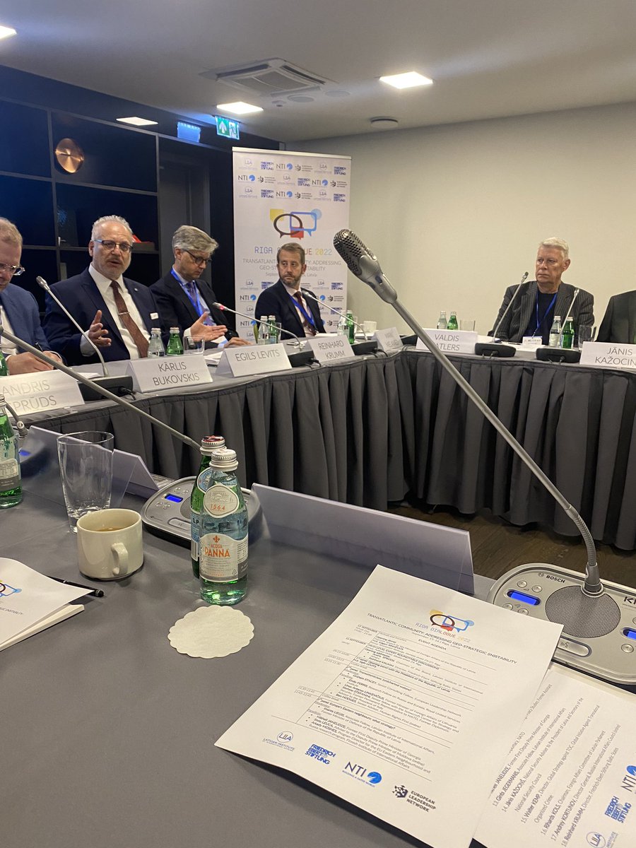 Back to Riga Dialogue after COVID break, discussing how transatlantic community should address geo-strategic (in)stability. Opening panel with the President of Latvia H.E. Egils Levits.
