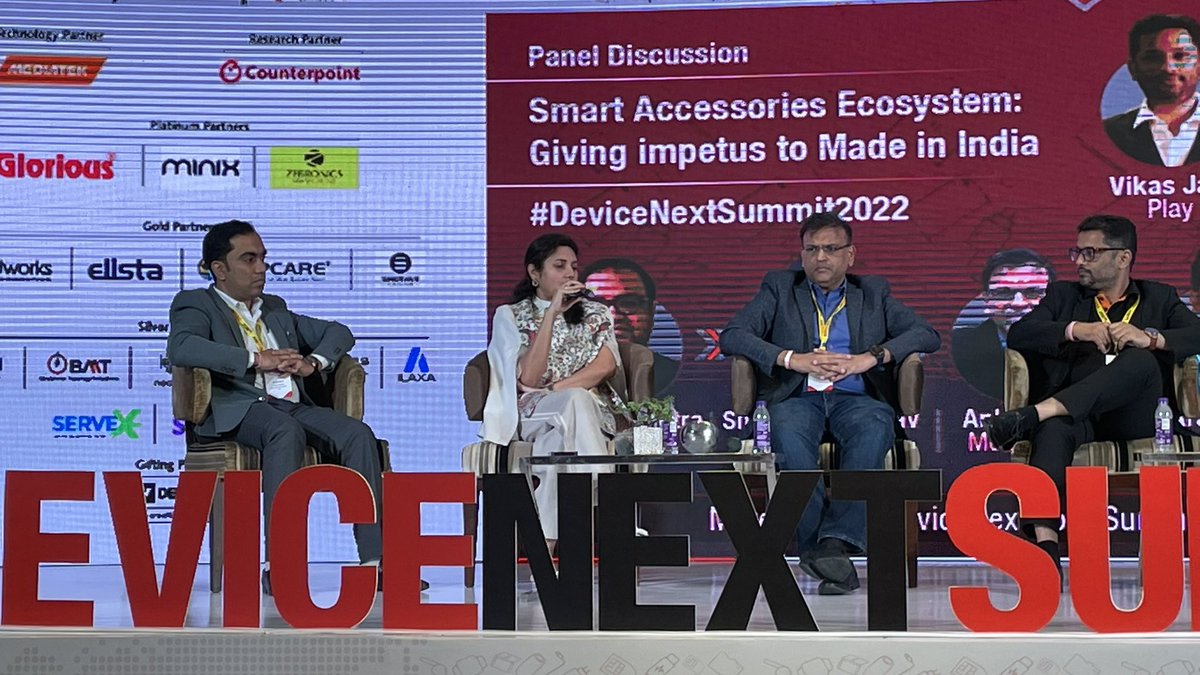 GadgetFreak4U's tweet photo. Privacy is important factor to focus, especially when you have your data collected by smart wearable devices. @Mivi_Official’s @midhulad #DeviceNextSummit2022 https://t.co/SOONpahGnx