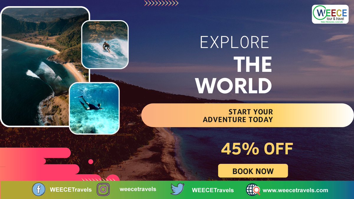 WEECETravels's tweet photo. WEECE has a long-standing relationship with Hotels, Venues, Travel Media delivering the highest number of room nights, Venues, Accommodations ensures that we enjoy preferred rates and allocations.
#WEECE #WEECETravels #tour #tourism #travels #explore https://t.co/VcJzbH3QGg
