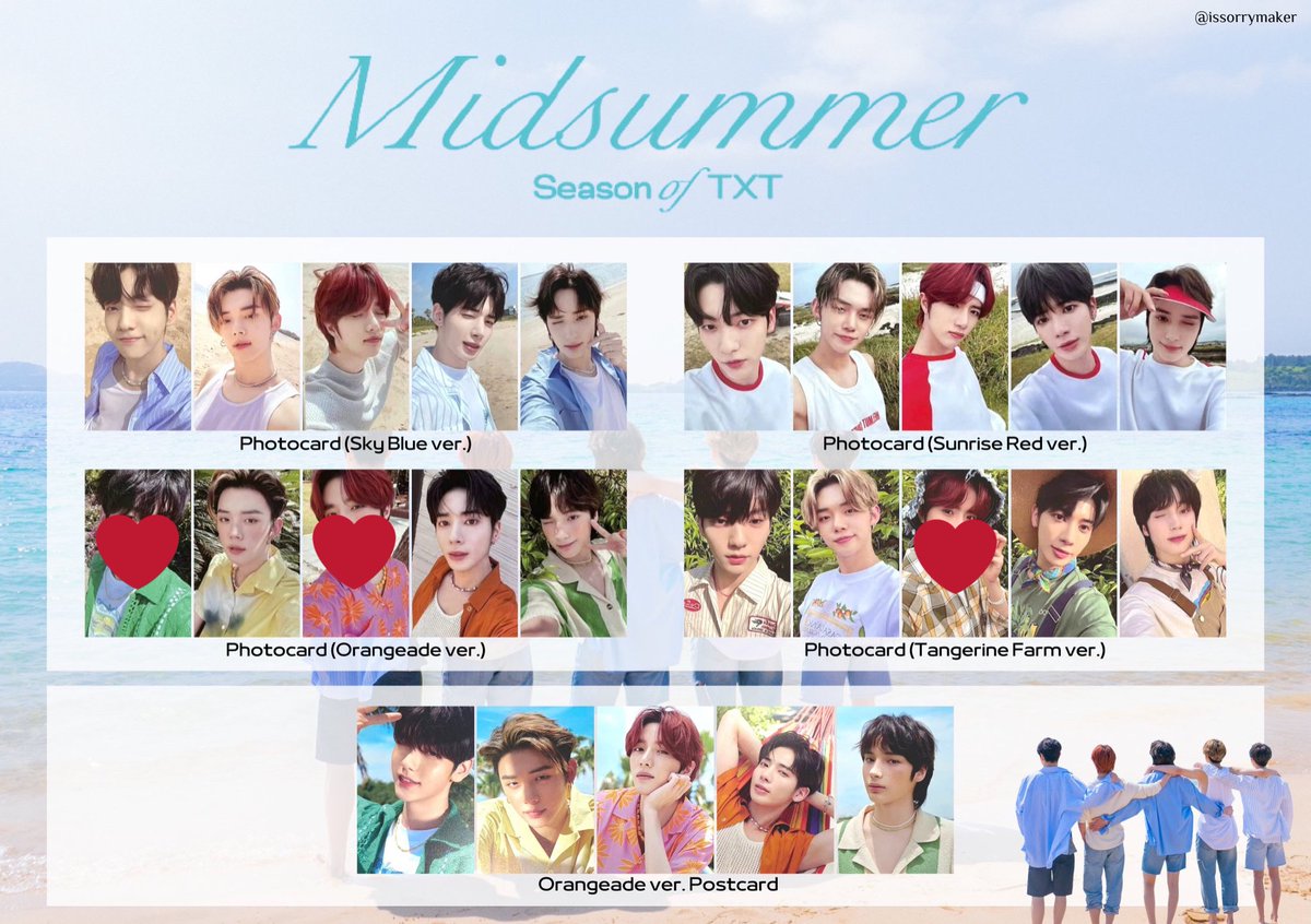 moa_073's tweet photo. TXT サマパケ midsummer トレカ 交換

求 : 1枚目❤️
譲 : 2.3枚目

Tangerine Farm ver.を優先で求めております🧸
条件が合う方がいましたらお気軽にお声掛け下さい ! 🙇🏻‍♀️♡
#TXT #TXT交換 #TXTトレカ交換 https://t.co/xUKkr1jIYm