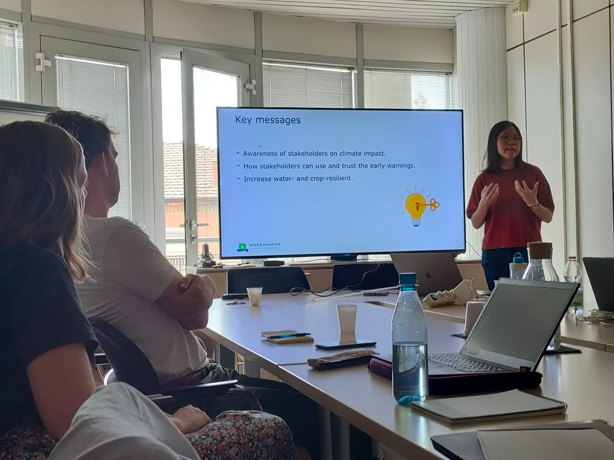 WaterWageningen's tweet photo. On Wednesday a delegation of WSG PhDs went to the headquarters of @CmccClimate Simulation and Prediction division in Bologna to learn from #climatemodelers and to have an idea of the science behind climate input data that we use daily. Great way to bridge knowledge gaps! #PhDweek https://t.co/QQ2t69G7iv