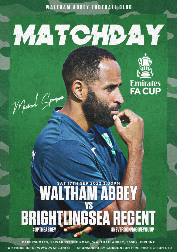 walthamabbeyfc's tweet photo. 💚⚽️MATCHDAY⚽️💚

🆚: @Brightlingseafc 
🏆: @EmiratesFACup  
⏰: 3:00PM
🏟️: Capershotts, EN9 1NX

#UpTheAbbey #NeverGonnaGiveYouUp https://t.co/bzelJizpM0