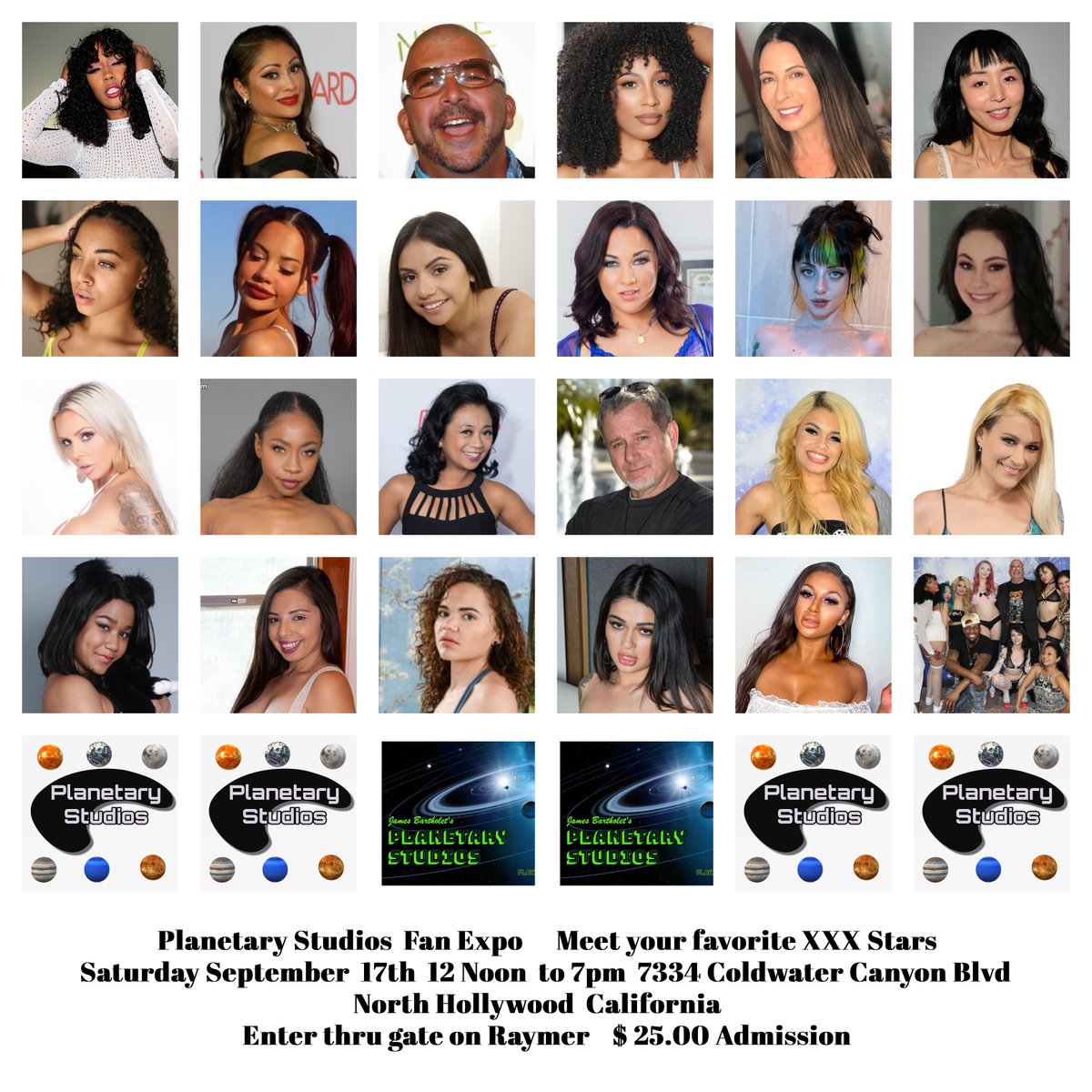 JamesBartholet's tweet photo. Stars that are confirmed to attend the Planetary Studios Fan Expo this Saturday September 17th 12 Noon to 7pm $25.00 Admission  Make your plans to be there https://t.co/P98G3V9vTf