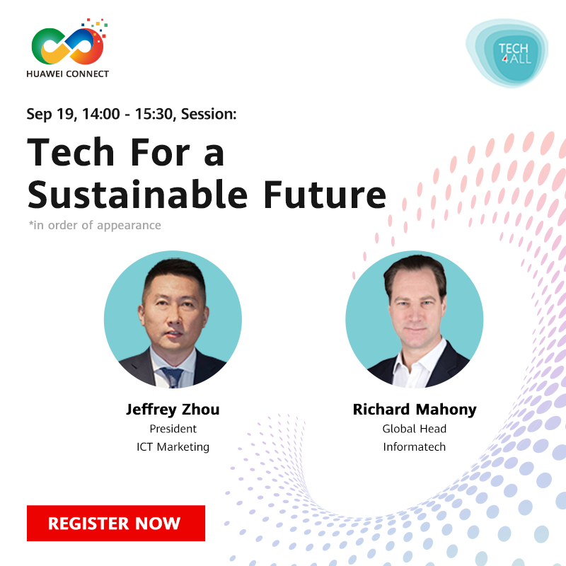 HuaweiAPAC's tweet photo. Mark your calendar! September 19, Tech for a sustainability session brings leaders worldwide to jointly help Asia Pacific achieve a sustainable future by 2030 with technology as the key enabler, Join us here https://t.co/7wbk0b121X.
#Tech4all #HUAWEICONNECT #HC2022