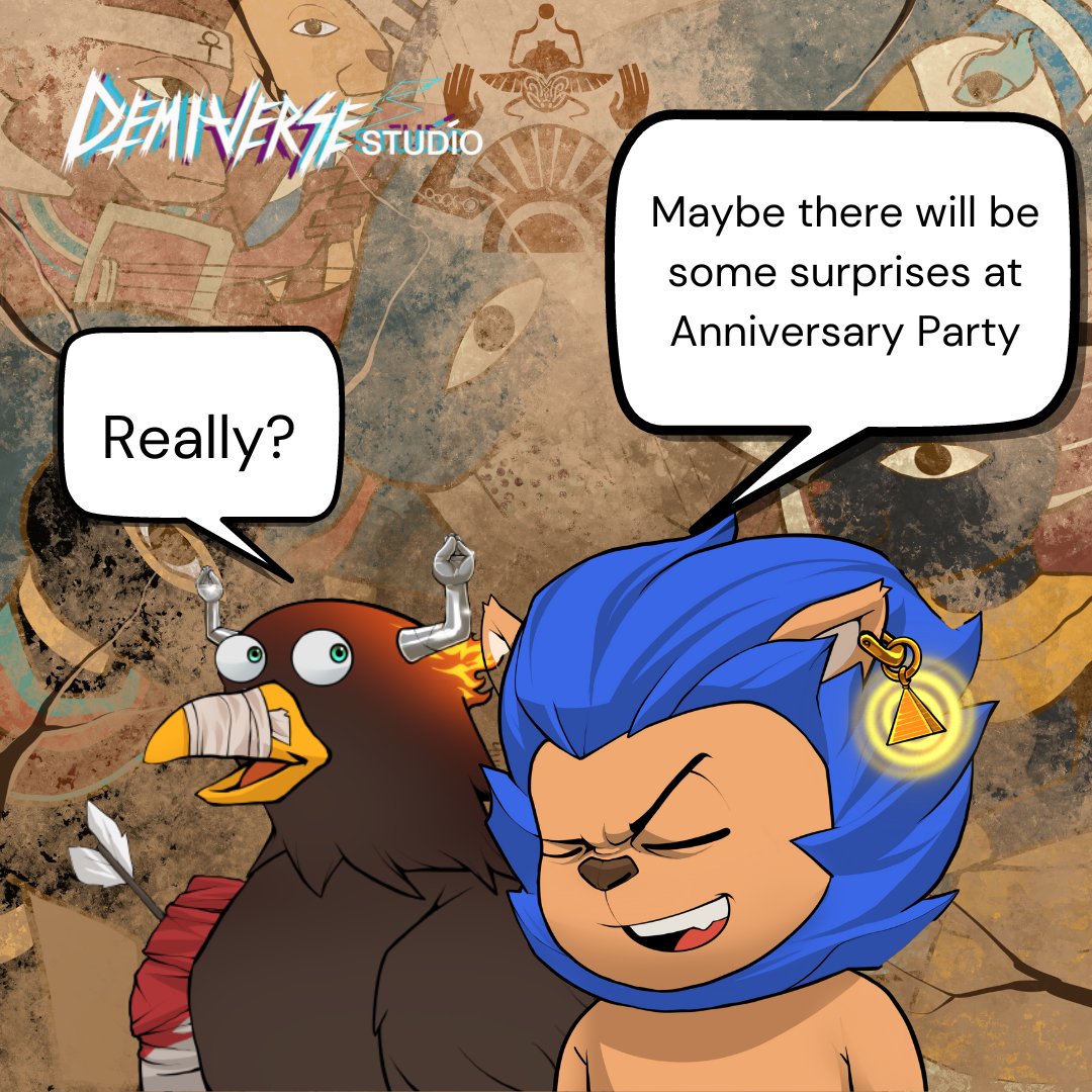 DemihumanNft's tweet photo. Here's a little secret

Hurry up and fill the form to register for Anniversary Party
https://t.co/2jomertx9J

There may be some unexpected little surprises

Look forward to it 🤩

──────────────
Discord👥：
https://t.co/ybcu7WaLg5

#Demily #NFTs #DAO #Anniversary https://t.co/SPiYaW8ctx