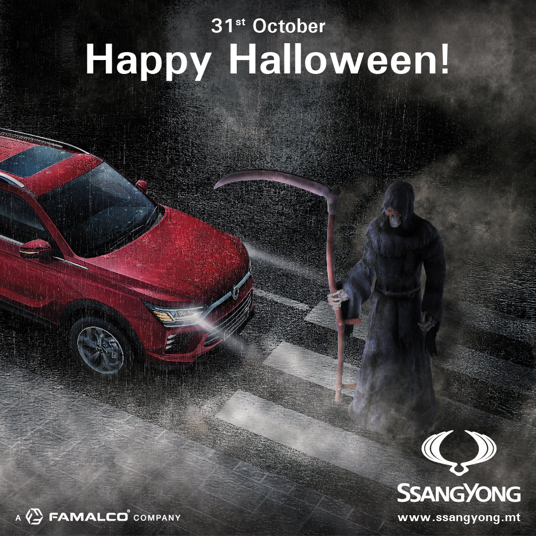 Have a happy Halloween, but be ware of the ghouls tonight! 👻🧛

#SsangYongMalta #Korando #Halloween #Famalco #TomorrowTogether