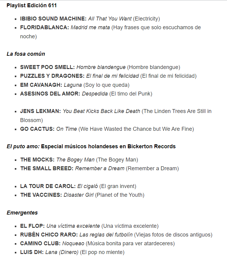 el_cuartelillo's tweet photo. Primer programa nueva temporada

@_floridablanca_ #sweetpoosmell @puzzlesdragones #emcavanagh @asesinosdelamor #gocactus @AlexMagicpop #themocks #thesmallbreed @latourdecarol @thevaccines @el_flop @RubenChicoRaro @caminoclvb @luisdhmusic 

Escucha en: https://t.co/Re8rIVyQ9a https://t.co/MXKXyyWH1N