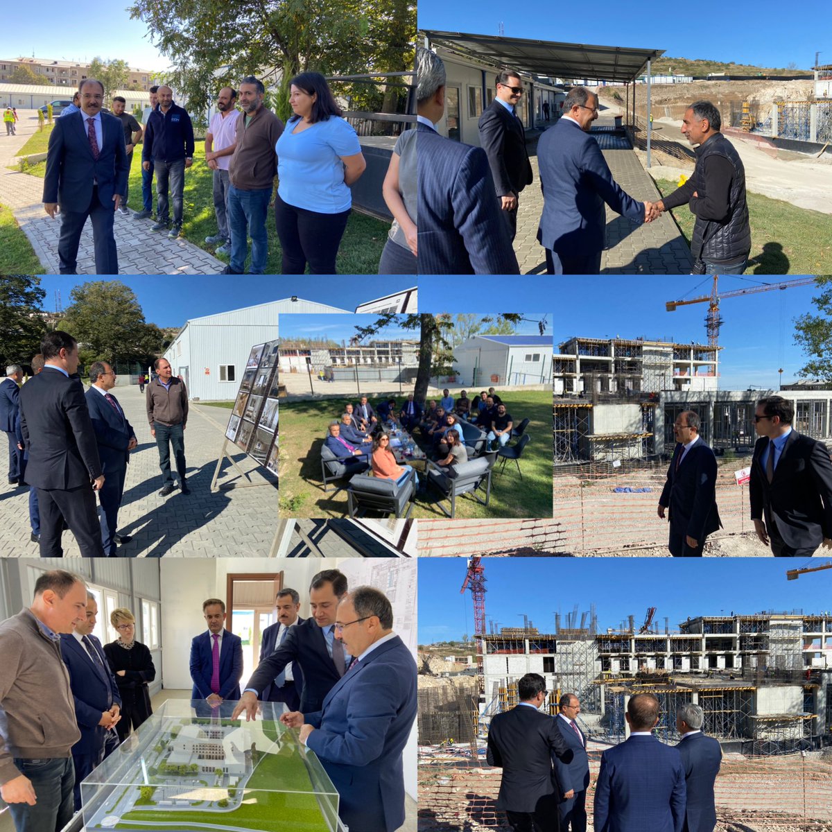 Bir Türk şirketi tarafından #Şuşa’da inşa edilen 5* otel inşaatının şantiyesini ziyaret ederek şantiye şefinden bilgi aldık. Mimar, mühendis, usta işciler olmak üzere tüm çalışanlara kazasız bir şekilde bitirmelerini ve kolaylık diledik.