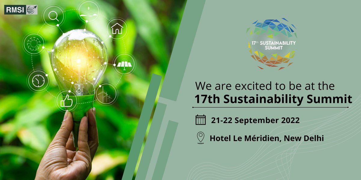 It's happening, and we are excited to be here in person at the 17th edition of the #Sustainability Summit. 
Join <a href="/ppjohari/">Pushpendra Johari</a> and <a href="/sahejghai/">Sahej Ghai</a>  for discussions on innovative approaches for #riskassessment and #disasterresponse planning on 21-22 September.
<a href="/ciicesd/">CIICESD</a>