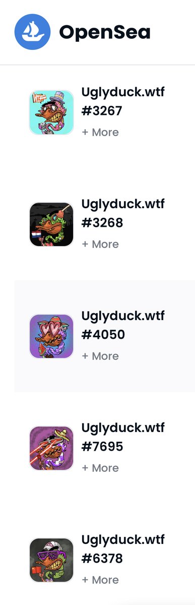 Good quacking morning Ducks! 🦆

Lets see the last duck you added to your pond👇🏽

Just a few from today that have alreay been grabbed 😍

Opensea: opensea.io/collection/ugl…

#uglyduckwtf #duckarmy #NFTs #NFTCommunity