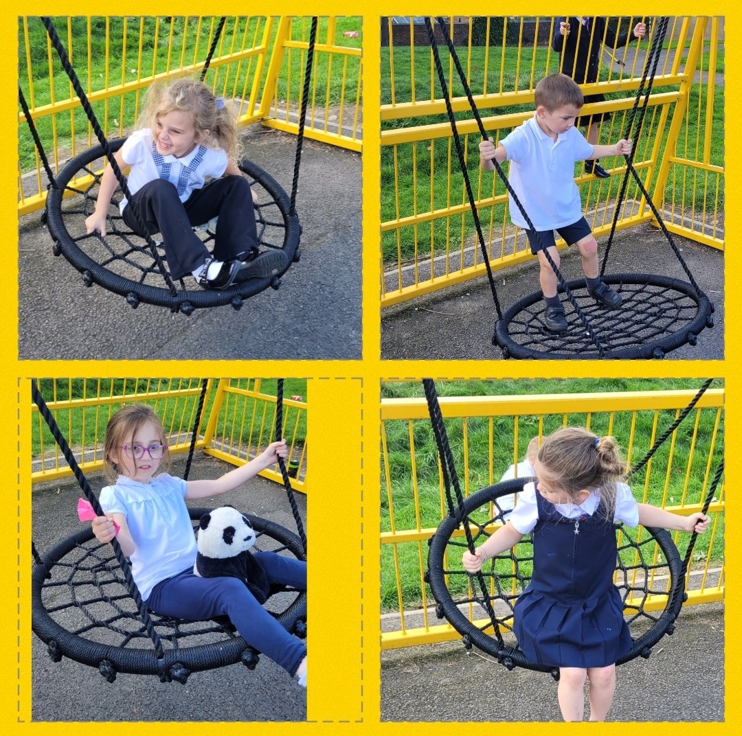 MorayPrimary1's tweet photo. The children were so excited that we managed to successfully hang up the swing. They took turns and helped push their friends. Some children wanted to stand up in the swing too! @MorayPS #Swing #FunOutdoors #RiskyPlay #BuildingResilence #TurnTaking #HelpingEachOther π https://t.co/YE7BucFYD7