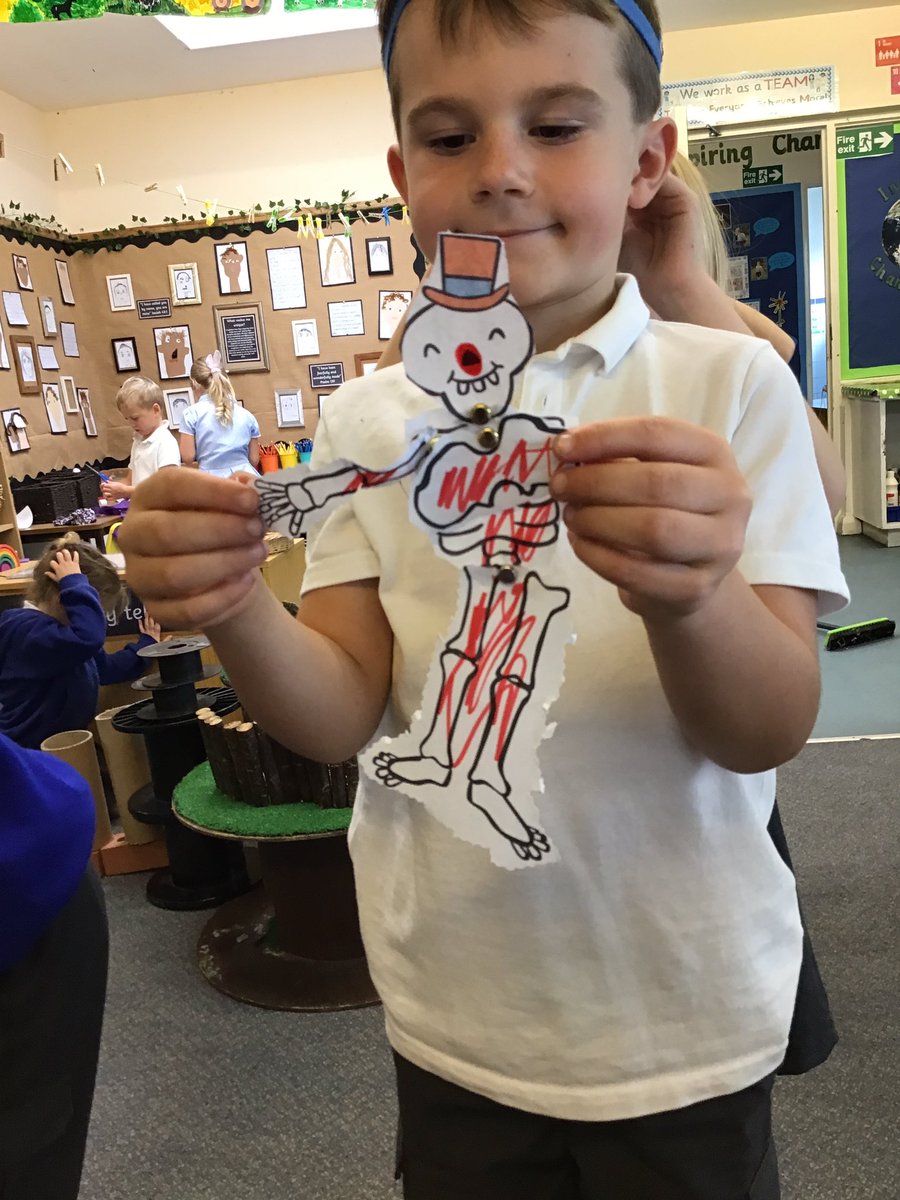The children in Kingfishers and Tigers made some skeletons and people while we assessed their knowledge for the new science topic of humans. #alumnisc360 #tremendousthursday