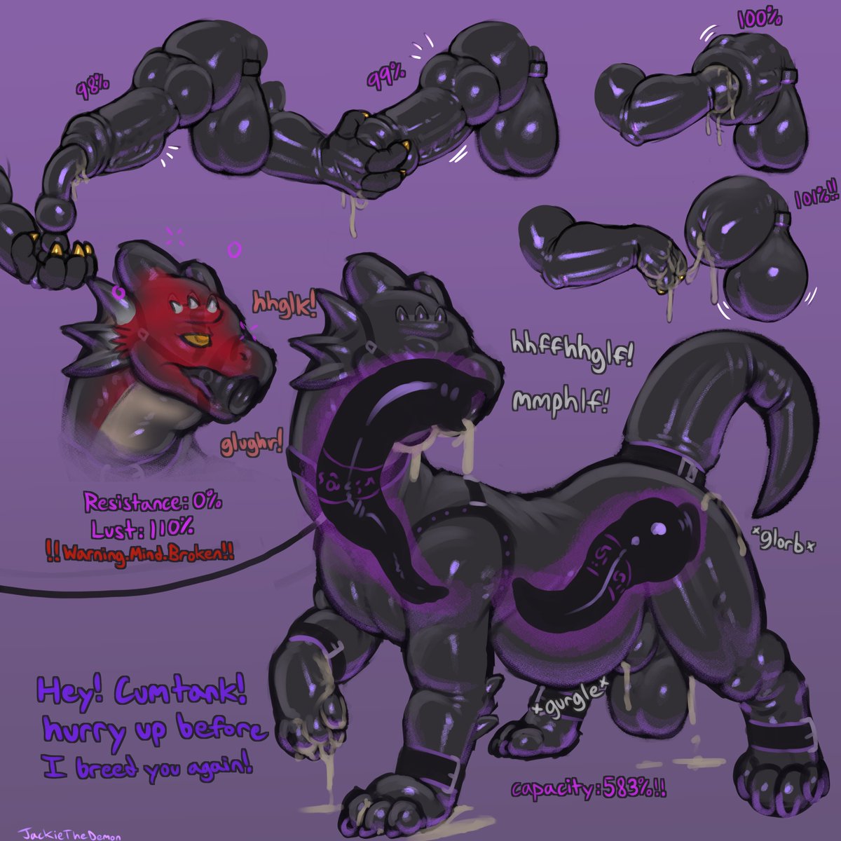 Jackie Demon (Comms Open) (@jackiethedemon) on Twitter photo Hey guys, I trained a new breeding stock! I think it's name used to be <a href="/Thorphax/">Pulsating Squelch โซ๐ฃ</a> , be sure to plug him back up after use! I'll take him out for daily walks, wrapped in thick layers of rubber to make them soft and plushy, stuffed full and bloated with gallons of demon seed. Hey guys, I trained a new breeding stock! I think it's name used to be <a href="/Thorphax/">Pulsating Squelch โซ๐ฃ</a> , be sure to plug him back up after use! I'll take him out for daily walks, wrapped in thick layers of rubber to make them soft and plushy, stuffed full and bloated with gallons of demon seed.