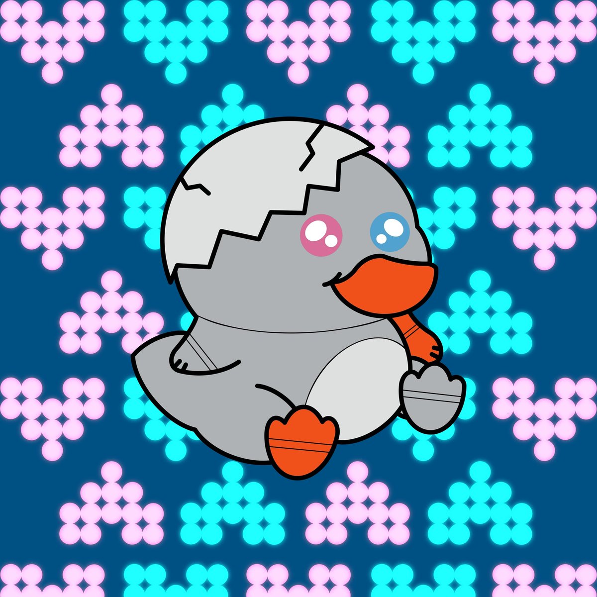 Petbot_io's tweet photo. We found this lost little guy outside of Petbot HQ and we're looking to give him a new home!

To win this NFT⏬
🥚 Follow @dappyducks and @Petbot_io 
🥚 Like &amp; RT
🥚 Tell us what you'd name him in the comments!

Winner will be chosen in 48 hours. https://t.co/La9XJa3cmZ