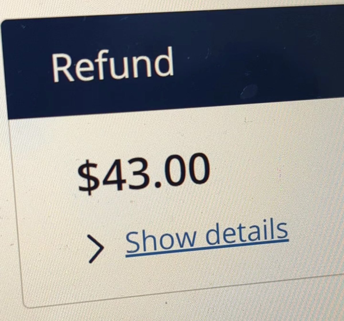 Wife bought a $9K return ticket from China (yes, $9,000). This is standard these days. @united airlines has just sent an email saying the return trip is now “unconfirmed”, could be cancelled. She’s asked for a refund and has been offered $43 (yes, forty-three dollars)
