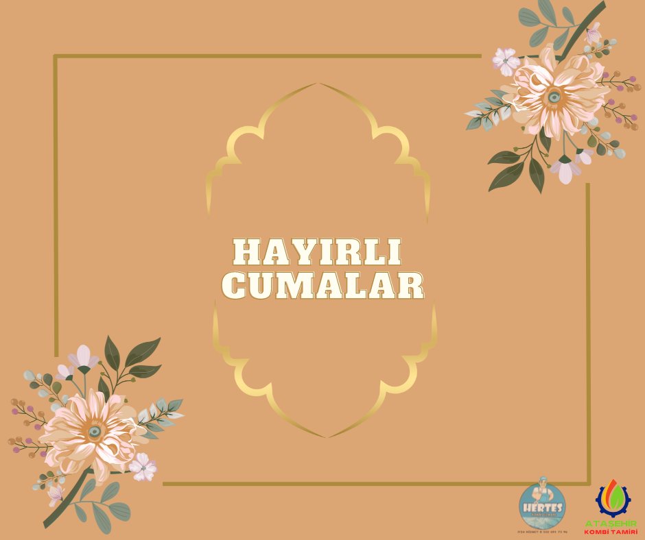HertesTesisat's tweet photo. Hayırlı Cumalar https://t.co/Ek3592sMUp